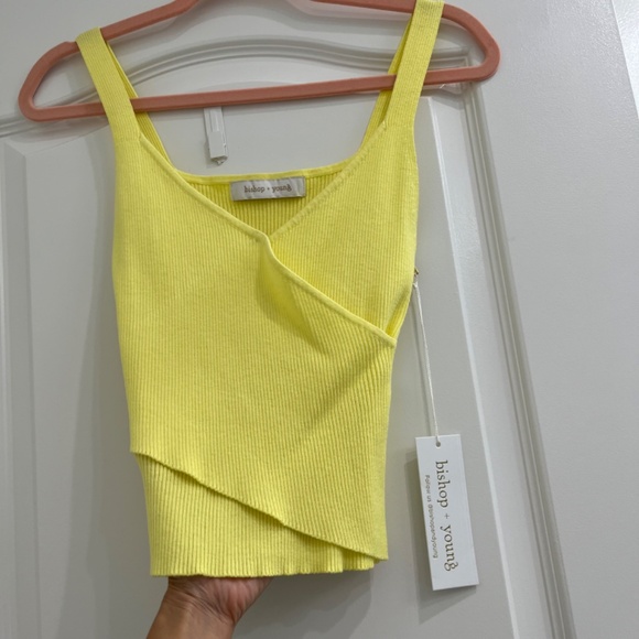 Bishop + Young Sardinia Wrap Tank - Size XS or Small - NWT - Limoncello - Picture 3 of 5